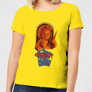 Chucky Out Of The Box Dames T-shirt - Geel