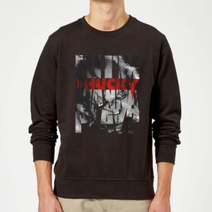 Sweat Homme Typographic Chucky - Noir