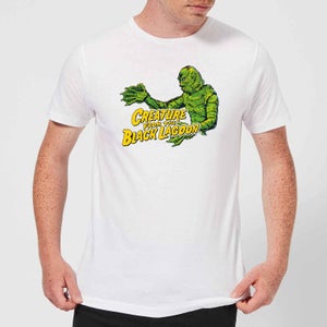 T-Shirt Universal Monsters Creature From The Black Lagoon Crest - Bianco - Uomo