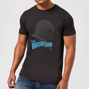 Universal Monsters The Invisible Man Greyscale Men's T-Shirt - Black