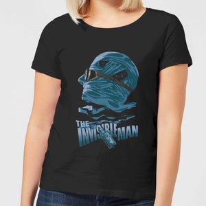Universal Monsters The Invisible Man Illustrated Dames T-shirt - Zwart