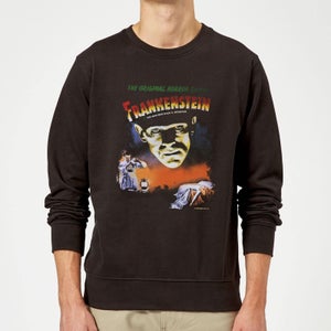 Universal Monsters Frankenstein Vintage Poster Pullover - Schwarz