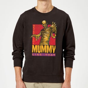 Universal Monsters Die Mumie Retro Pullover - Schwarz
