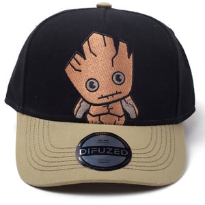 Marvel Guardians of the Galaxy Kawaii Groot Curved Bill Cap - Black