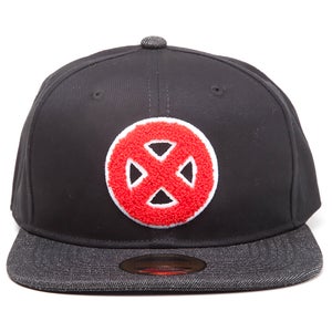 Marvel X-Men Men's Big X Logo Snapback Cap - Black