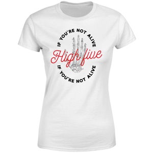 Halloween High Five If You're Not Alive Women's T-Shirt - White