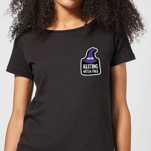 Halloween Resting Witch Face Women's T-Shirt - Black