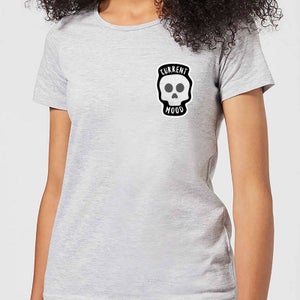 Halloween Skull Current Mood Women's T-Shirt - Grey