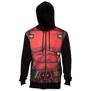 Marvel Deadpool Men's Sublimated Hoody - Black