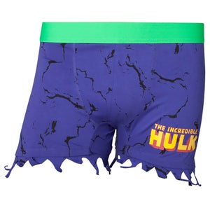 Marvel Men's Hulk Novelty Ripped Boxers - Green