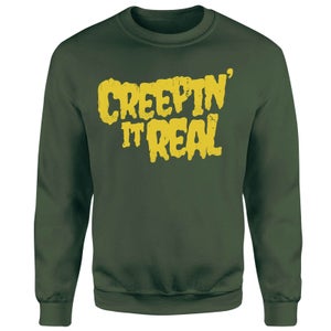 Creepin It Real Sweatshirt - Forest Green