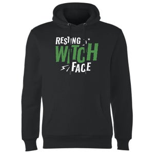 Resting Witch Face Hoodie - Black