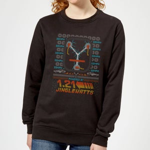 Back To The Future 1.21 Jinglewatts Christmas Women's Sweatshirt - Black