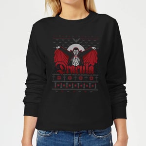 Universal Monsters Dracula Christmas Women's Christmas Jumper - Black