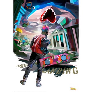 Back to the Future Illustrative Limited Edition Art Print