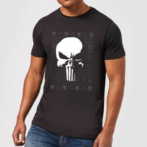 Marvel Punisher Herren Christmas T-Shirt - Schwarz