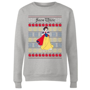 Disney Classic Schneewittchen Damen Weihnachtspullover - Grau