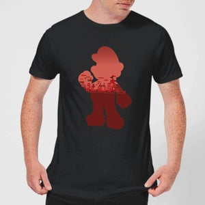 Nintendo Super Mario Silhouette Men's T-Shirt - Black