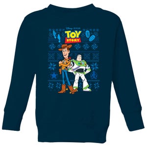 Disney Toy Story Kids Christmas Sweatshirt - Navy
