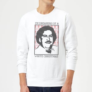 I'm Dreaming Of A White Christmas Pablo Escobar Sweatshirt - White