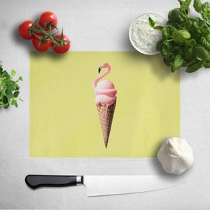 Flamingo Ice Cream Chopping Board