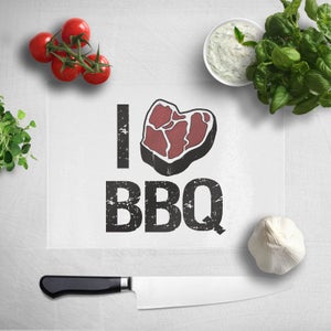 I Love BBQ Chopping Board