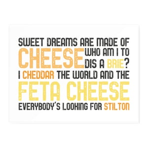 Sweet Dreams Are Made Of Cheese Chopping Board
