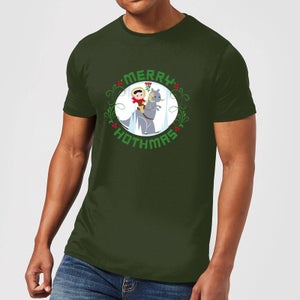T-Shirt Star Wars Merry Hothmas Christmas - Forest Green - Uomo