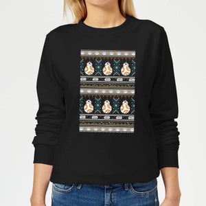 Star Wars BB-8 Pattern Women's Christmas Sweatshirt - Black