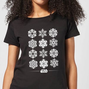 Star Wars Snowflake Damen T-Shirt - Schwarz