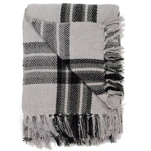 Rapport Highland Check Throw - Black