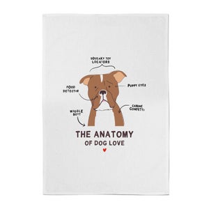 The Anatomy Of Dog Love Cotton Tea Towel