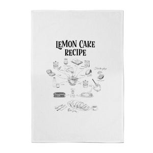 Lemon Cake Recipe Cotton Tea Towel