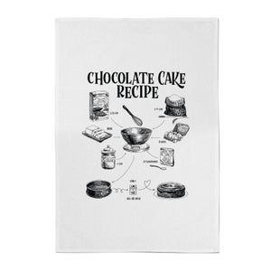 Chocolate Cake Recipe Cotton Tea Towel