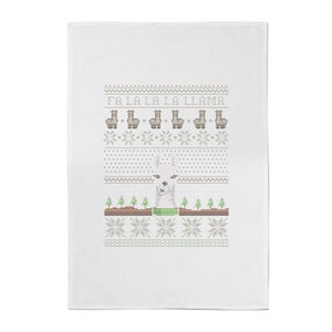 Fa La La La Llama Cotton Tea Towel