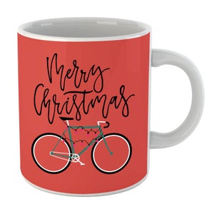 Bike Lights Christmas Mug