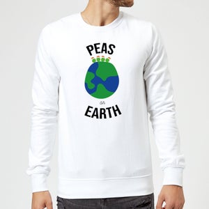 Peas On Earth Christmas Sweatshirt - White