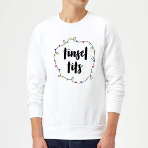 Tinsel T**s Christmas Sweatshirt - White