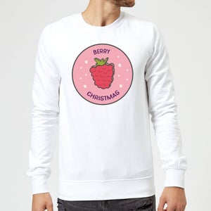 Berry Christmas Christmas Sweatshirt - White