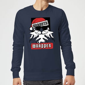 Gangsta Wrapper Christmas Sweatshirt - Navy