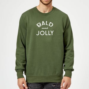 Bald and Jolly Christmas Sweatshirt - forest Green