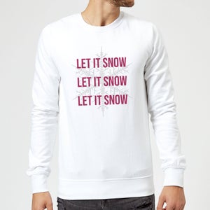 Let It Snow Christmas Sweatshirt - White