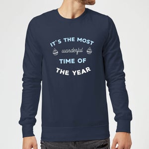 It's The Most Wonderful Time Of The Year Christmas Sweatshirt - Navy