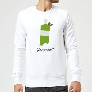 Gin-gle Bells Christmas Sweatshirt - White