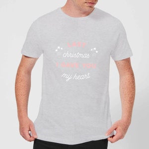 Last Christmas I Gave You My Heart Men's Christmas T-Shirt - Grey