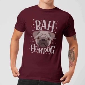 Bah Humpug Men's Christmas T-Shirt - Burgundy