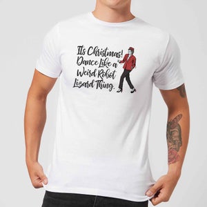 Its Christmas, Dance Like A Weird Robot Theresa May Men's Christmas T-Shirt - White