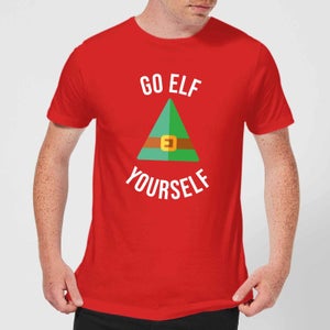 Go Elf Yourself Men's Christmas T-Shirt - Red