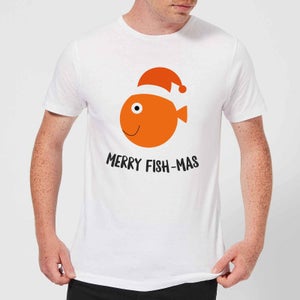 Merry Fish-Mas Men's Christmas T-Shirt - White