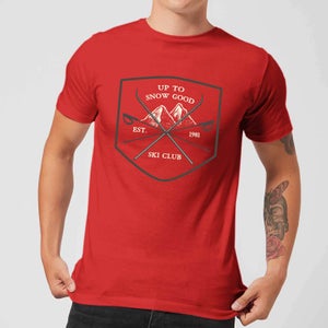 Up To Snow Good Men's Christmas T-Shirt - Red